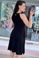 Halter Yaka Viskon Elbise