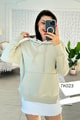 Kanguru Cepli Kapşonlu 2 İplik Sweatshirt