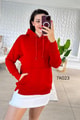 Kanguru Cepli Kapşonlu 2 İplik Sweatshirt