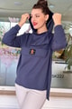 Kapşonlu Modal Sweatshirt