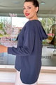 Kapşonlu Modal Sweatshirt