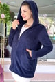 Kapşonlu Peluş Hırka