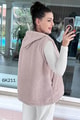 Kapşonlu Peluş Yelek