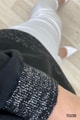 Kapşonlu Simli Triko Bluz