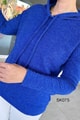Kapşonlu Triko Bluz