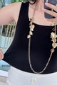 Kare Yaka Önü Çift Kat Tshirt