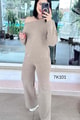 Kayık Yaka Triko Takım