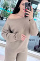Kayık Yaka Triko Takım