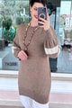 Kayık Yaka Triko Tunik