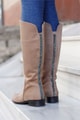 Arkası Taşlı Diz Altı Çizme