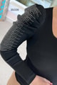 Kolları Taşlı Çelik Triko Bluz