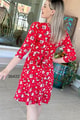 Kruvaze Yaka Fakir Kol Belden Bağlamalı Elbise
