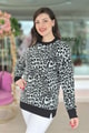 Leopar Baskılı Sweatshirt