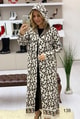 Leopar Desen Hırka