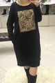 Leopar Desenli Elbise