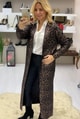 Leopar Desenli Hırka