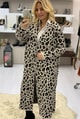 Leopar Desenli Hırka