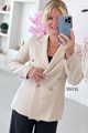 Metal Düğmeli Blazer Ceket