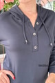Modal Kumaş Kapşonlu Sweat