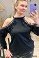 Omuz Askılı Püsküllü Bluz