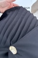 Piliseli Şifon Kol Double Ceket