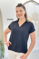 Polo Yaka Aerobin Bluz