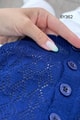 Polo Yaka Ajurlu Triko Hırka