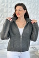 Polo Yaka Fermuarlı Triko Hırka