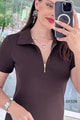 Polo Yaka Modal Kumaş Elbise