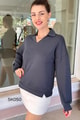 Polo Yaka Modal Kumaş Sweat
