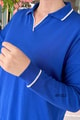 Polo Yaka Simli Triko Bluz