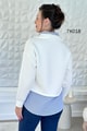 Poplin Garnili Şardonlu 3 İplik Sweat