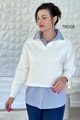 Poplin Garnili Şardonlu 3 İplik Sweat