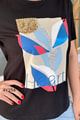 Pul İşlemeli Baskılı Tshirt