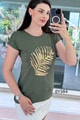 Pul İşlemeli Viskon Bluz