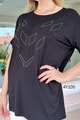 Taş Detaylı Viskon Bluz