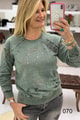 Taş İşlemeli Sweat Shirt
