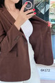 Tek Düğmeli Blazer Süet Ceket