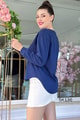 V Yaka Modal Kumaş Sweatshirt