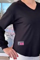 V Yaka Modal Kumaş Sweatshirt