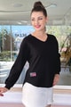 V Yaka Modal Kumaş Sweatshirt