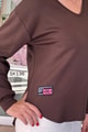 V Yaka Modal Kumaş Sweatshirt