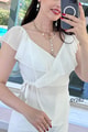 Volanlı Şifon Bluz