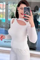 Yaka Altı Açık Fitilli Triko Body