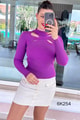 Yaka Kenarı Açık Triko Body