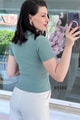 Yakası Fermuarlı Polo Yaka Fitilli Kaşkorse Tshirt
