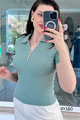 Yakası Fermuarlı Polo Yaka Fitilli Kaşkorse Tshirt