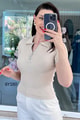 Yakası Fermuarlı Polo Yaka Fitilli Kaşkorse Tshirt