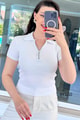 Yakası Fermuarlı Polo Yaka Fitilli Kaşkorse Tshirt