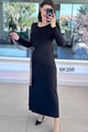 Yandan Bağlamalı Kristal Kumaş Elbise